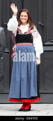 La Princesse Madeleine assiste à l'ouverture du 'Événement' palace ouvert à l'occasion de la fête nationale au Palais Royal de Stockholm, Suède, le 06 juin 2012. Photo : Albert Nieboer / Pays-Bas PRE OUT Banque D'Images