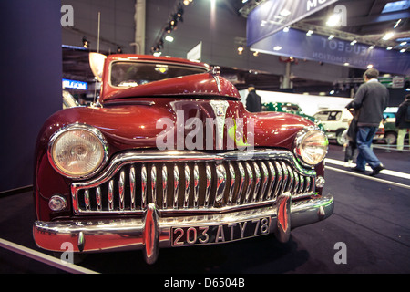 Paris, France - 06 février : Vintage car Peugeot 203 au Salon Rétromobile, Février 06, 2013 Paris, France. Banque D'Images