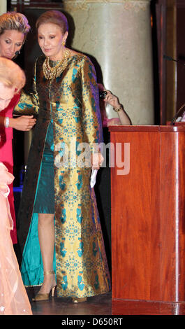 Sm La Reine Farah Pahlavi d'Iran au cours de la Marianne & Sigvard Bernadotte Art Awards Gala 2012 à Stockholm, Suède, 07 juin 2012. Photo : Albert Nieboer / Pays-Bas PRE OUT Banque D'Images