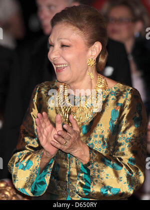 Sm La Reine Farah Pahlavi d'Iran au cours de la Marianne & Sigvard Bernadotte Art Awards Gala 2012 à Stockholm, Suède, 07 juin 2012. Photo : Albert Nieboer / Pays-Bas PRE OUT Banque D'Images