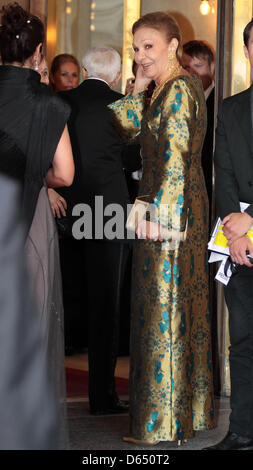 Sm La Reine Farah Pahlavi d'Iran au cours de la Marianne & Sigvard Bernadotte Art Awards Gala 2012 à Stockholm, Suède, 07 juin 2012. Photo : Albert Nieboer / Pays-Bas PRE OUT Banque D'Images