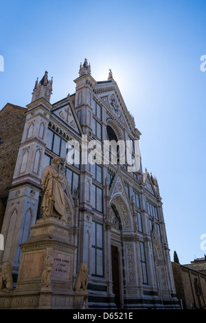 Basilica di Sanrta Croce, la principale église franciscaine à Florence, Italie Banque D'Images