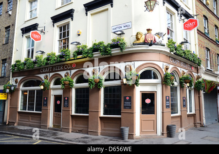 Craft Beer Co pub, Hatton Wall, près de Chancery Lane, Londres, Angleterre, Royaume-Uni Banque D'Images