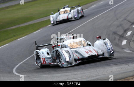 La catégorie LMP2 Zytek Z11SN - Nissan de Greaves Motorsport avec des pilotes Christian Zugel, Elton Julian et Ricardo Gonzales en action au cours de la 80e 24 Heures du Mans sur le circuit de la Sarthe au Mans, France, 17 juin 2012. Photo : Florian Schuh dpa Banque D'Images