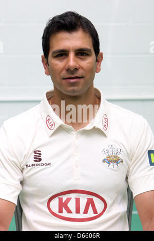 Londres, Angleterre, Royaume-Uni. 12 avril 2013. CCCof Vikram Solanki de Surrey Surrey Surrey CCC au cours de la journée des médias de l'Ovale. Credit : Action Plus de Sports / Alamy Live News Banque D'Images