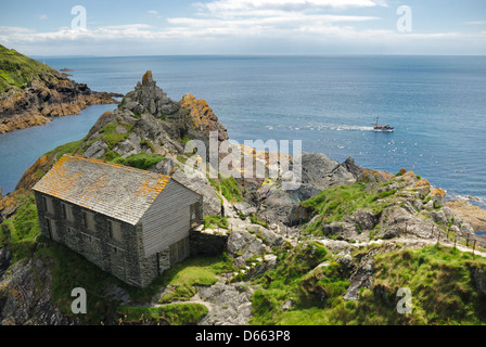 Le Net Loft Rock Pointe Cornwall england uk Polperro Banque D'Images