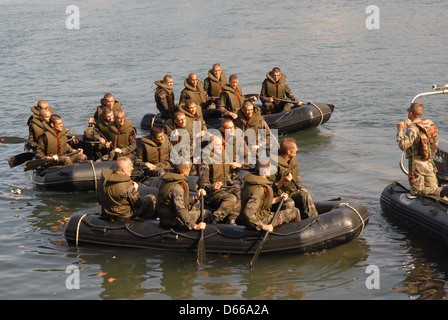 La Française Marine Commando, Collioure, France. Banque D'Images