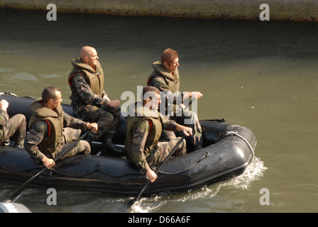 La Française Marine Commando, Collioure, France. Banque D'Images