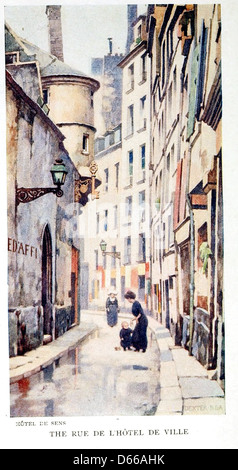 Un vagabond à Paris (1909) Banque D'Images