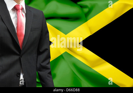 Homme d'affaires de la Jamaïque conceptual image Banque D'Images