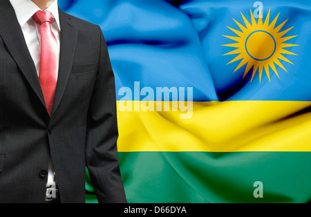 Businessman du Rwanda conceptual image Banque D'Images