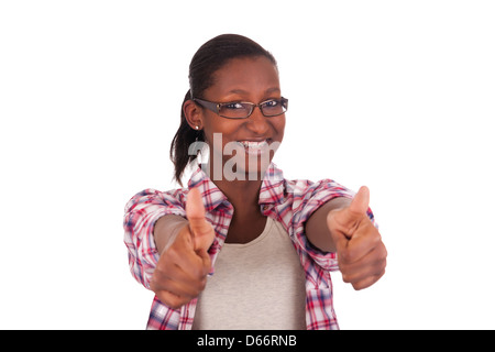 Portrait de belle femme noire africaine Banque D'Images