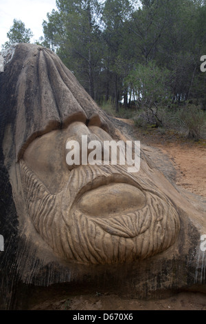 Forêt de visages à Guadalajara Banque D'Images