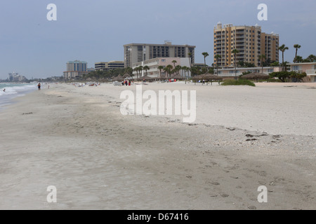 La plage du Lido à Saint Armands Key près de Sarasota en Floride, USA Banque D'Images