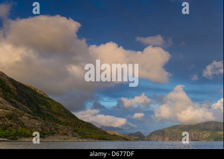 Paysage côtier, lauvsnes, flatanger kommune, nord-gen fylke, Norvège Banque D'Images