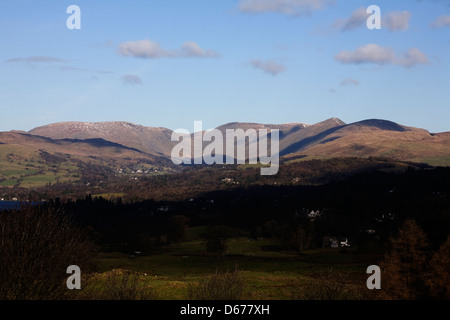 High Street Kentmere Mardale commun Bell est tombé malade Harter Kentmere Pike, de hauteurs de Cumbria Rosthwaite Bowness Windemere Banque D'Images