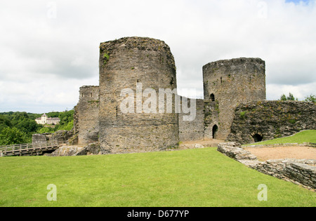 Cilgerran Castle (NT) Tour du Tambour, Pembrokeshire Wales UK Banque D'Images