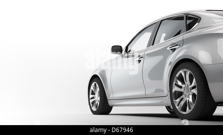 Un CG rendre d'une berline de luxe de générique Banque D'Images