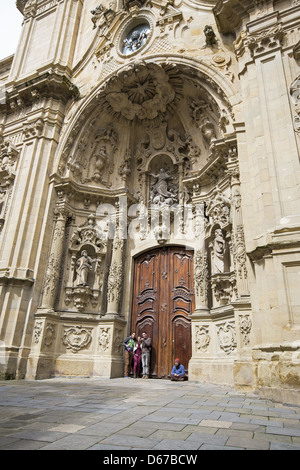 La Basilique de Saint Marie du Chœur, situé dans le 'Parte Vieja", à San Sebastian, Donostia, Pays Basque, Espagne Banque D'Images