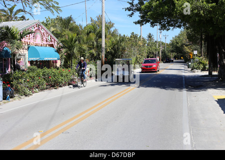 Route ou une rue à Captiva Island, Floride, USA Banque D'Images