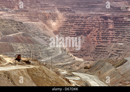 La mine de cuivre de Santa Rita, active l'exploitation minière. Banque D'Images