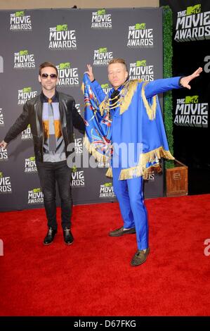 Sexion, Ryan Lewis aux arrivées pour MTV Movie Awards - Arrivals, Studios Sony, Culver City, CA, le 14 avril 2013. Photo par : Elizabeth Goodenough/Everett Collection Banque D'Images