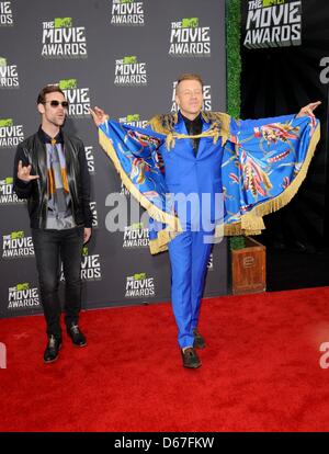 Sexion, Ryan Lewis aux arrivées pour MTV Movie Awards - Arrivals, Studios Sony, Culver City, CA, le 14 avril 2013. Photo par : Elizabeth Goodenough/Everett Collection Banque D'Images