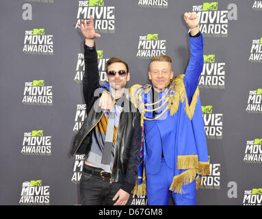 Los Angeles, Californie, États-Unis, le 14 avril 2013. Sexion d'assister à la 2013 MTV Movie Awards - Arrivals tenu au Sony Pictures Studios à Culver City. Image Crédit : Crédit : D. Long/Globe Photos/ZUMAPRESS.com/Alamy Live News Banque D'Images