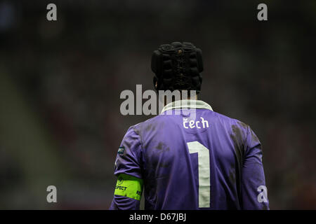 Gardien de la République tchèque Petr Cech pendant l'UEFA EURO 2012 football match de quart de finale la République tchèque contre le Portugal au stade National à Varsovie, Pologne, 21 juin 2012. Photo : Jens Wolf dpa (veuillez vous reporter aux chapitres 7 et 8 de l'http://dpaq.de/Ziovh de l'UEFA Euro 2012 Termes & Conditions)  + + +(c) afp - Bildfunk + + + Banque D'Images