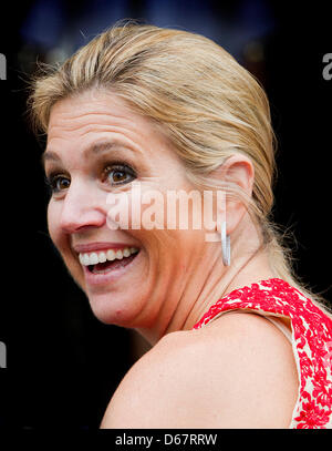 La princesse maxima des Pays-Bas assiste à l'ouverture de l'exposition 'Le Roi Louis Napoléon & son Palais Royal sur le Dam' au Palais Royal d'Amsterdam, Pays-Bas, 28 juin 2012. Photo : Patrick van Katwijk Pays-bas / OUT Banque D'Images