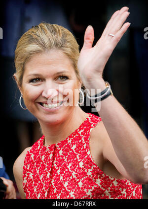 La princesse maxima des Pays-Bas assiste à l'ouverture de l'exposition 'Le Roi Louis Napoléon & son Palais Royal sur le Dam' au Palais Royal d'Amsterdam, Pays-Bas, 28 juin 2012. Photo : Patrick van Katwijk Pays-bas / OUT Banque D'Images