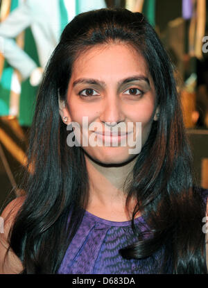 Indian Megha Mittal, président et directeur général de la marque de luxe allemande Escada, arrive pour l'événement "Le Monde de Escada" au grand magasin KaDeWe (de l'ouest) pendant la Semaine de la mode de Berlin à Berlin, Allemagne, 03 juillet 2012. Photo : JENS KALAENE Banque D'Images