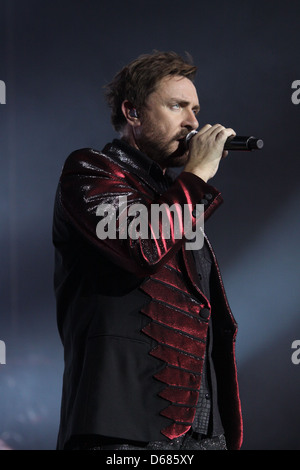 Simon Le Bon de Duran Duran fonctionne à l'O2 Arena de Londres, Angleterre - 12.12.11 caractères d Banque D'Images