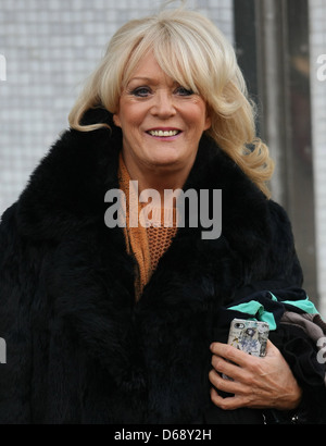 Sherrie Hewson en dehors de l'ITV studios London, England - 07.12.11 Banque D'Images