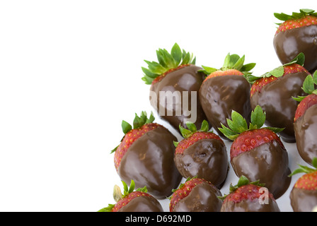 Des fraises et du chocolat Banque D'Images