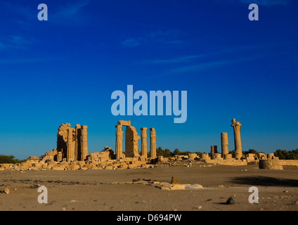 Le Grand Temple de Soleb construit par Aménophis III, Soleb, Soudan Banque D'Images