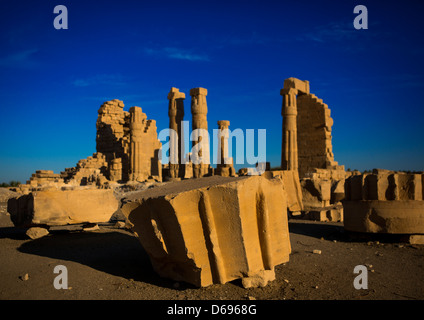 Le Grand Temple de Soleb construit par Aménophis III, Soleb, Soudan Banque D'Images