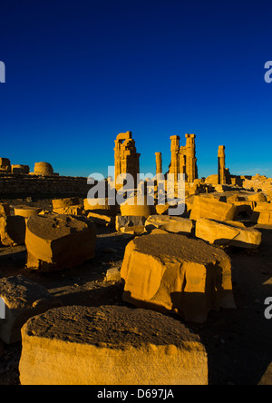 Le Grand Temple de Soleb construit par Aménophis III, Soleb, Soudan Banque D'Images