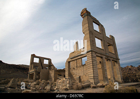 La ville fantôme de rhyolite Banque D'Images