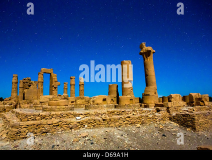 Le Grand Temple de Soleb construit par Aménophis III, Soleb, Soudan Banque D'Images