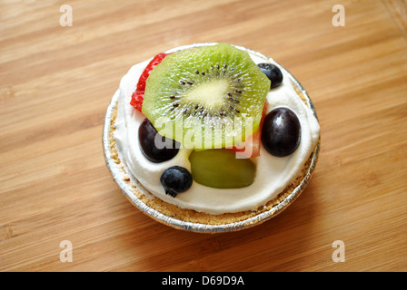Tête de Kiwi Dessert Tarte Mini Banque D'Images