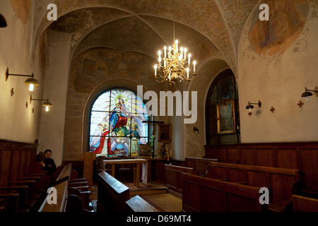 Cracovie, Pologne, dans la chapelle de la basilique de Corpus Christi Banque D'Images