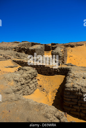 Les ruines de la ville médiévale de vieux Dongola, Soudan Banque D'Images