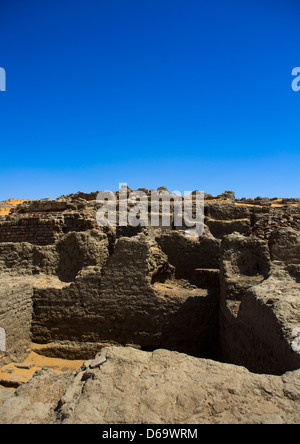 Les ruines de la ville médiévale de vieux Dongola, Soudan Banque D'Images