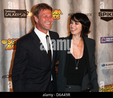 Sean Bean, Lena Headey Spike TV's Scream Awards 2011- : Los Angeles, Californie - 15.10.11 Banque D'Images