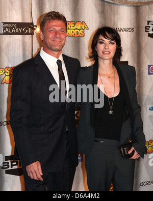 Sean Bean, Lena Headey Spike TV's Scream Awards 2011- : Los Angeles, Californie - 15.10.11 Banque D'Images