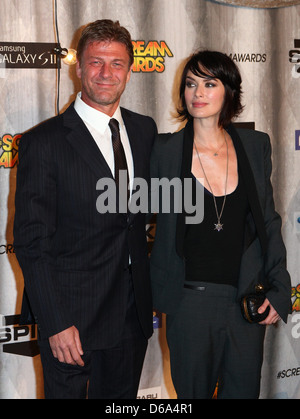 Sean Bean, Lena Headey Spike TV's Scream Awards 2011- : Los Angeles, Californie - 15.10.11 Banque D'Images