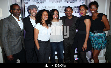 Zora Howard, Abraham Vasquez, Elizabeth Acevedo, Hill Harper, Tracee Ellis Ross, Vanessa Williams La Fraternité/soeur Sol's Banque D'Images