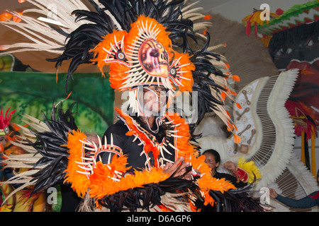 Le Brésil, l'Amazonie, Tarente. Boi Bumba show folklorique. Tarente accueille ce festival annuel de Bumba, plus grand festival en Amazonas. Banque D'Images