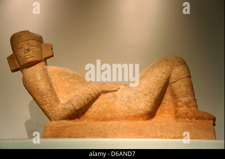 Chac Mool sculpture à Chichen Itza, Gran Museo del Mundo Maya museum à Merida, Yucatan, Mexique Banque D'Images